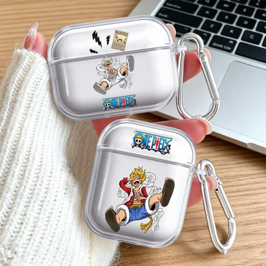 Чехол для Airpods 2 Pro3 Pro2 4 3 1 Pro, прозрачные чехлы для наушников, чехол в стиле аниме One-Pieces Luffys (art.: 3920dbfa98e20) - 3920dbfa98e20