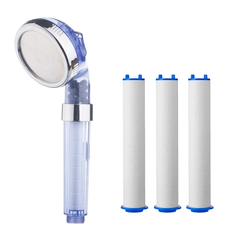 

New High Quality Residual Removal PP Sediment Cartridge Filtered Shower Head Filter Pure Shower 3-Speed Water Outlet Mode