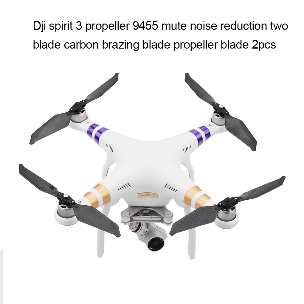 

2 Pieces Propeller Reinforced Props Noise Reduction Quick Release Easy to Install Drone Blade Replacement for Spirit 3