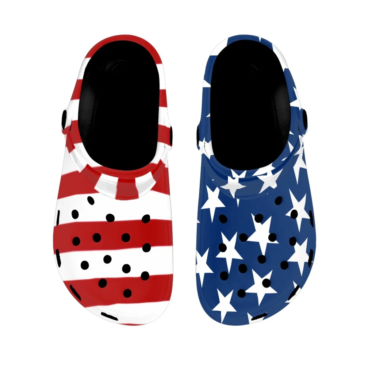Nopersonality  Sandals Women American Star Banner Stripes Creative Fashion Flat Casual Cozy Slippers Home Breathable Summer