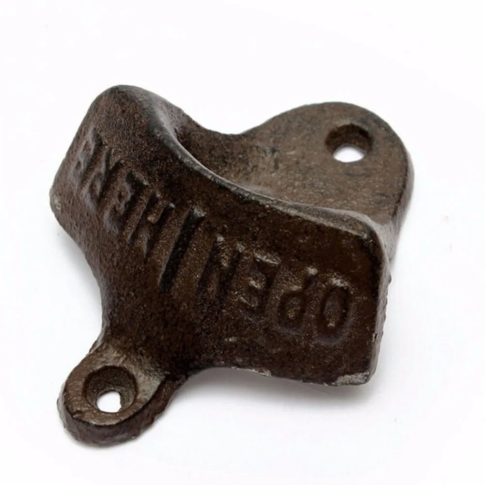 

Чугунный винтажный сборный настенный Открыватель для пивных бутылок в деревенском стиле, новинка