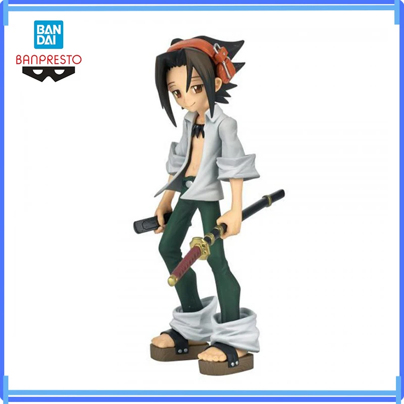 Фото Оригинальная фигурка Bandai Shaman King You Asakura из ПВХ, аниме-модель, в коробке, игрушка, подарок, подлинная, в наличии №1