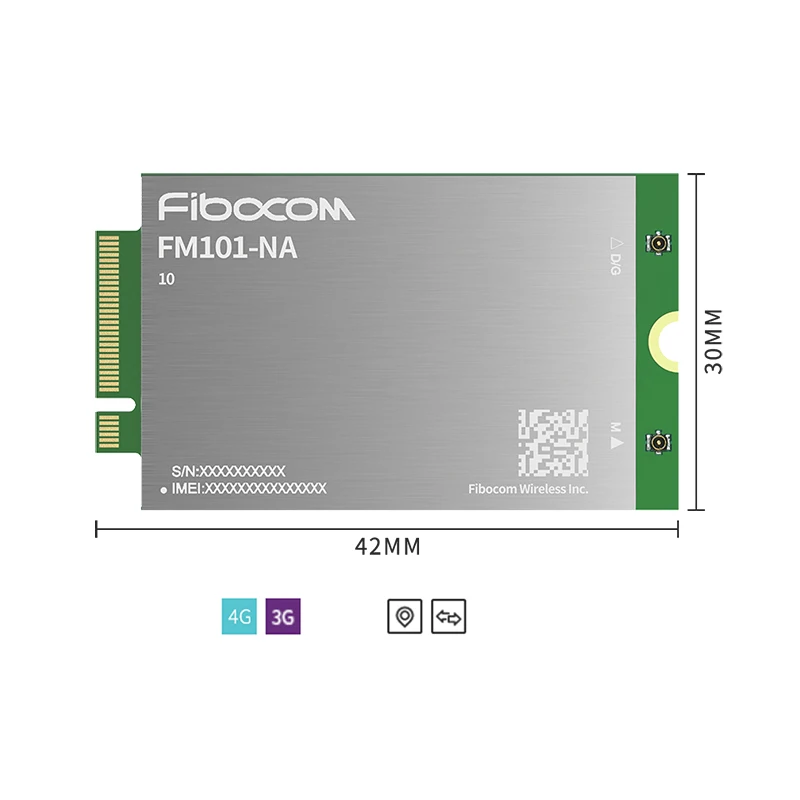 Новый оригинальный модуль Fibocom FM101-NA M.2 cat6 4G LTE B2/4/5/7/12/13/14/17/25/26/29/30/66/71 для Северной