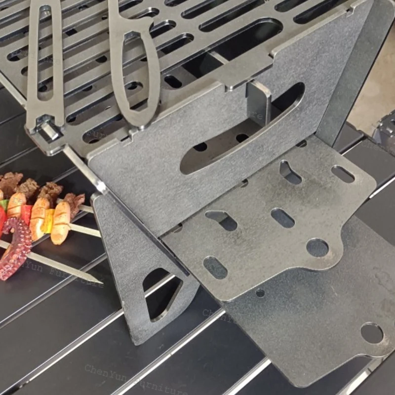 Портативная уличная плита для пикника домашняя с углем барбекю железная тарелка