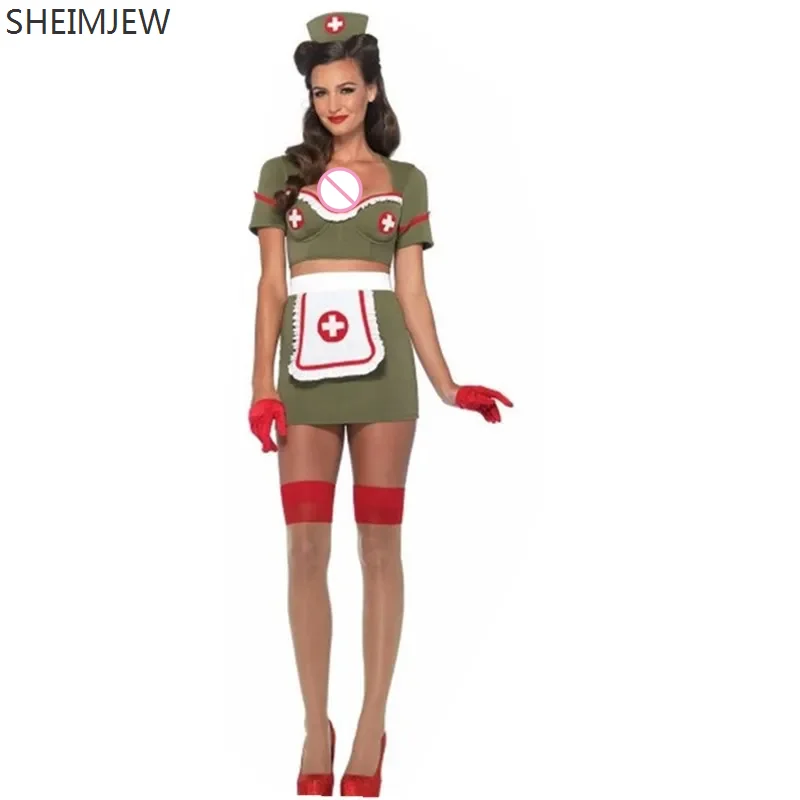 Хэллоуин Маскарад Вечеринка Battlefield Доктор Медсестра Косплей Костюм Сексуальная