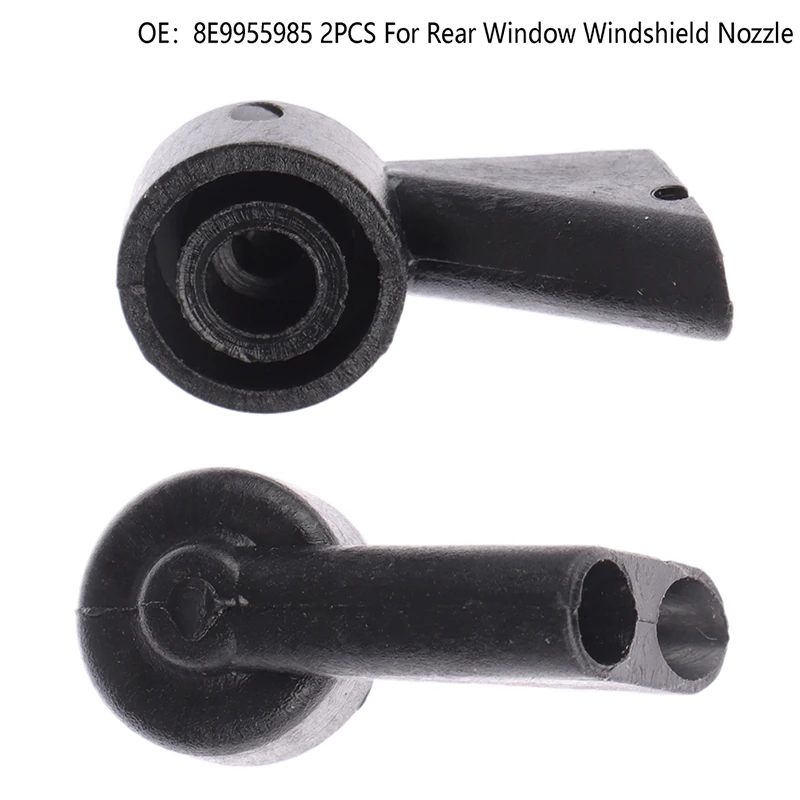 

2Pcs 8E9955985 Plastic Rear Window Windshield Wiper Washer Nozzle Spray Jet Water Nozzle