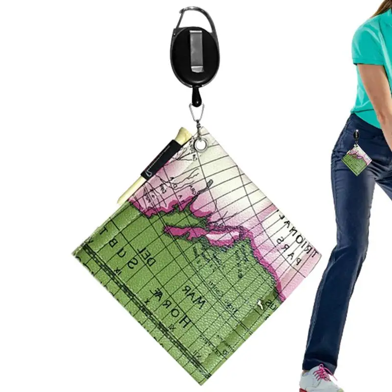 

Golf Tower Outdoor Sports Accessories High Water Absorption Golf Ball Cleaning Towels With Retractable Carabiner Hook For Golfer