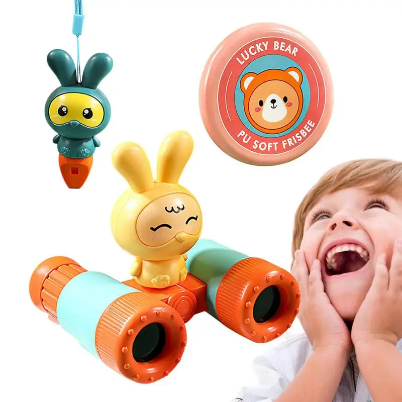 

Бинокль для детей маленький телескоп игрушка ручной бинокль для детей HD портативный мультяшный с 8-кратным увеличением обучающая игрушка для