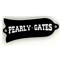 xinyue guitar parts for custom 1 pcs us gib lp truss rod cover plate pirnt pearly gates 2ply black