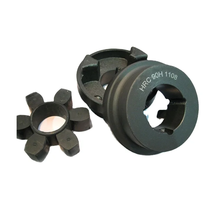 

Quick release high torque cast Iron GG25 HRC drive flexible shaft coupling with rubber spider
