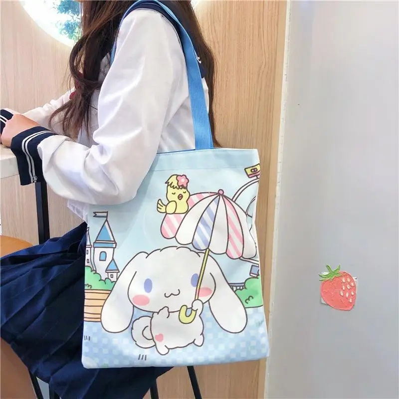 

Kawaii Sanrio Accessories Bags Anime Cinnamoroll Cute Beauty Large-Capacity Shoulder Bags Handbags Toys for Girls Gift