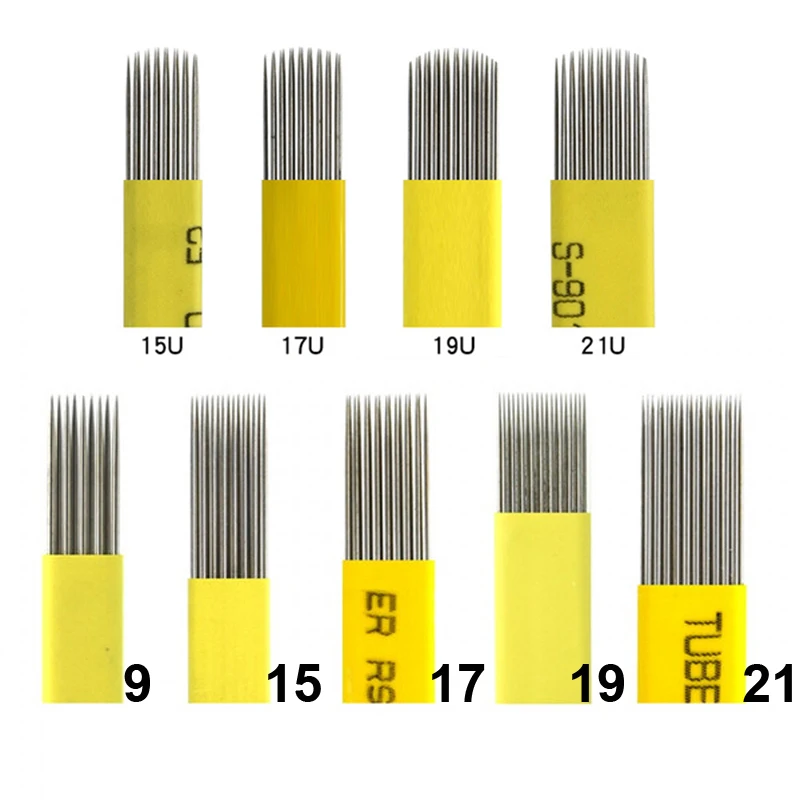 

50 шт., U-образные булавки для бровей и губ