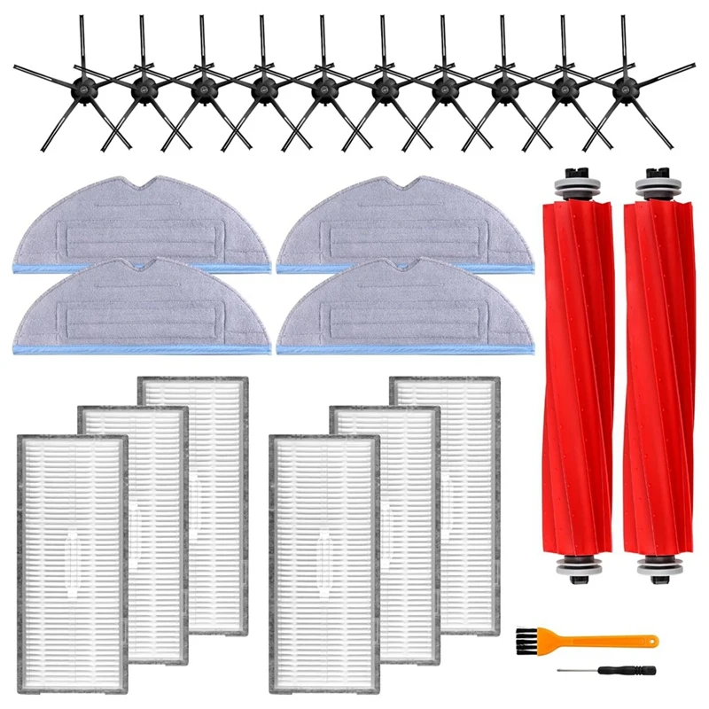 

For Roborock S7, S7+, S7 Maxv, S7 Maxv Plus, Main Side Brush Mop Cloth Pads Hepa Filter Replacement Parts