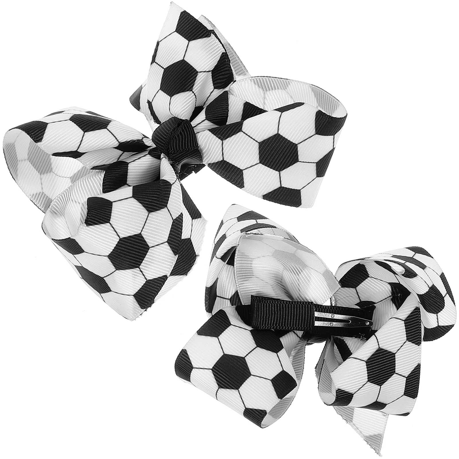 

2 Pcs Hair Jewelry Cute Clip Clips Girl Headgear Sports Theme Girls Bows Decorative Child