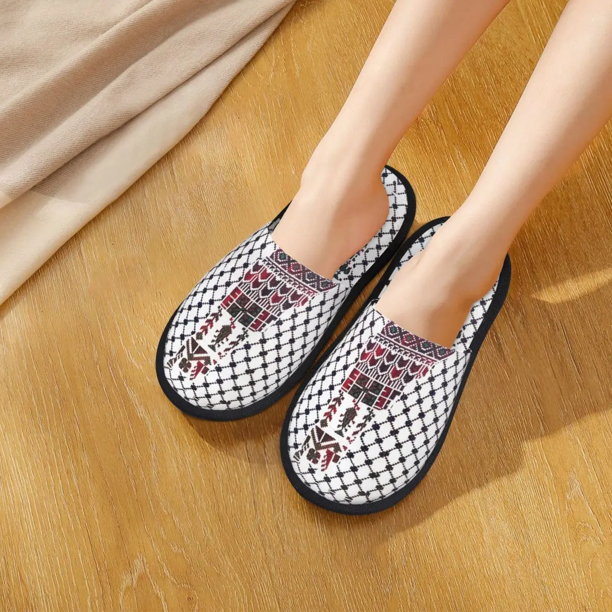 Палестинские палестинские тапочки для гостиной традиционный дизайн с вышивкой