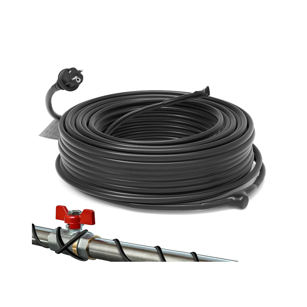 Саморегулирующийся нагревательный кабель с термостатом 16 4 Вт/м 230 В для