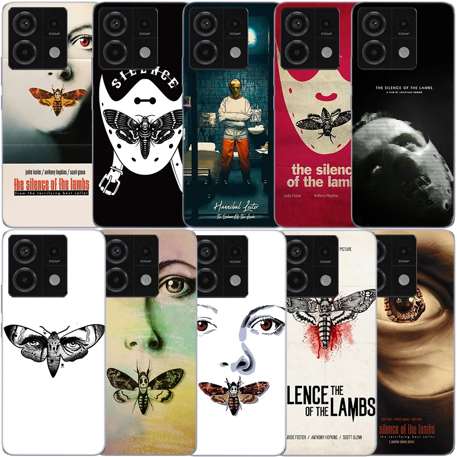 Прозрачный чехол для телефона Hot Movie The Silence of the Lambs Xiaomi Redmi 12 12C 10 10A 10C 9 9A 9C 9T Note 14 13 Pro +