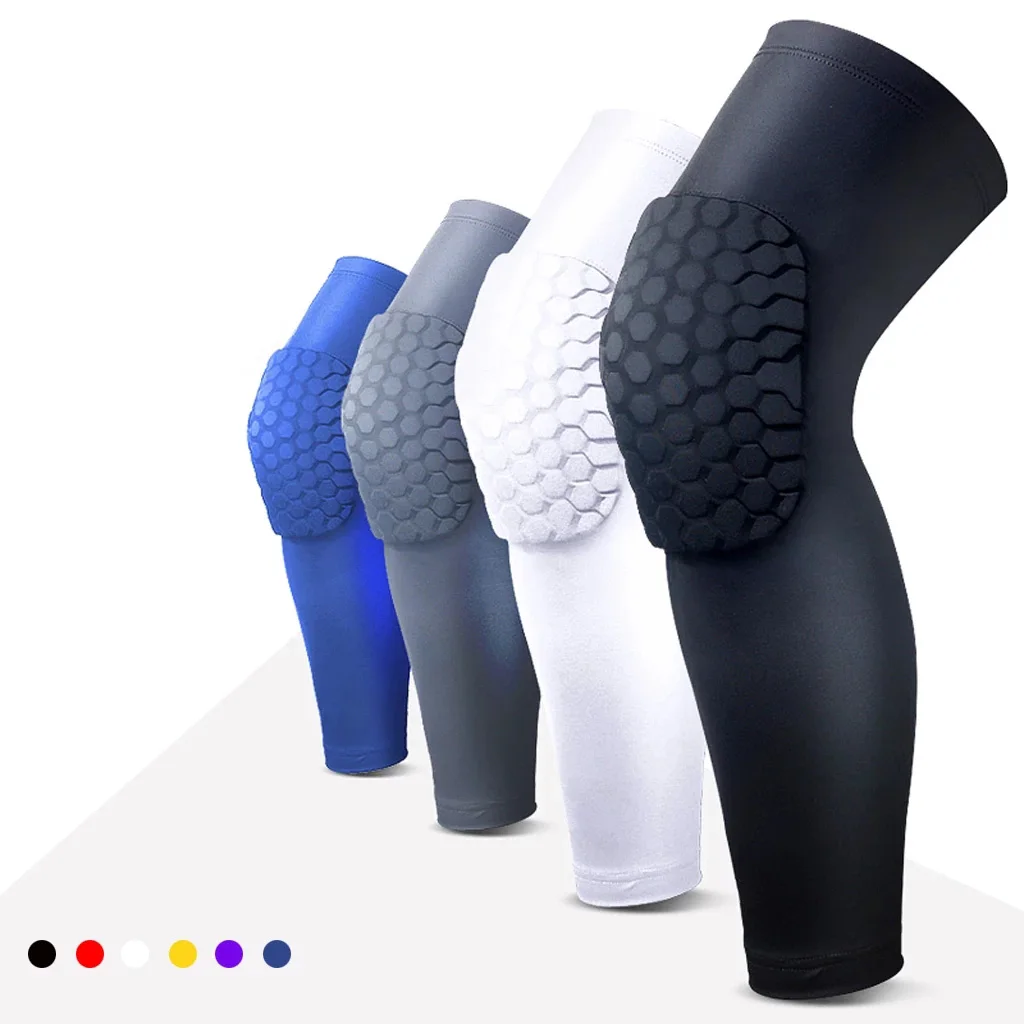 

WorthWhile 1PC Basketball Knee Pads Protector Compression Sleeve Honeycomb Foam Brace Kneepad Fitness Gear Volleyball Support