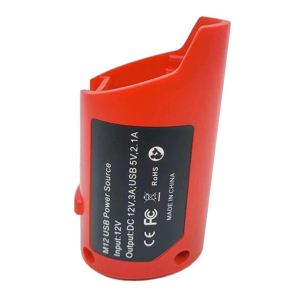 

N12 Li-Ion Battery Charger Converter for Mil-Waukee M12 12V 10.8V Lithium Battery USB Device Mobile Phone Power Supply