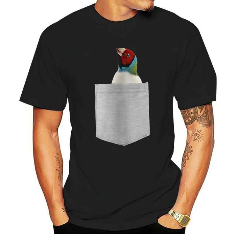regol Womens Animal In Your Pocket Funny Gouldian Finch Erythrura Gouldi T-Shirt Men's T Shirt Design Tops Shirts Fashion Classic