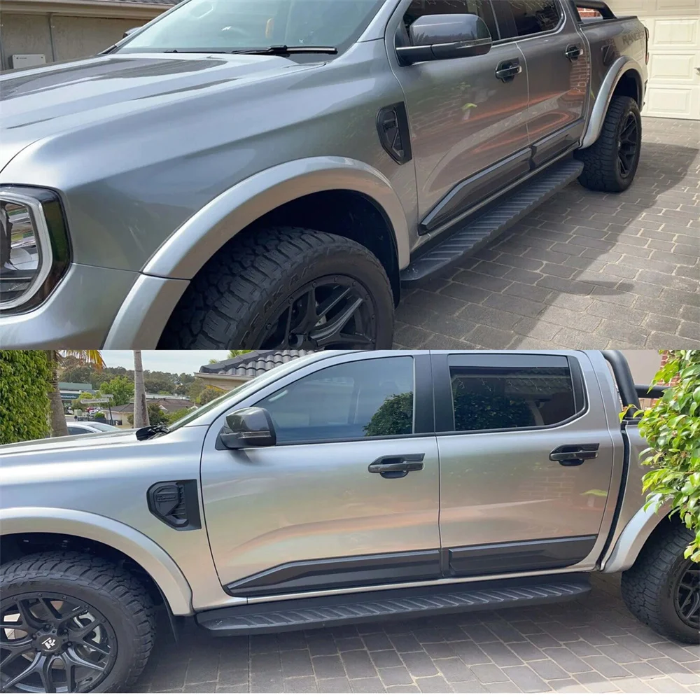Фото Защитные накладки на кузов для Ford Ranger T9 Wildtrak Sport XL XLS XLT 2023 2024, тонкие боковые накладки на двери, аксессуары для автомобиля №1