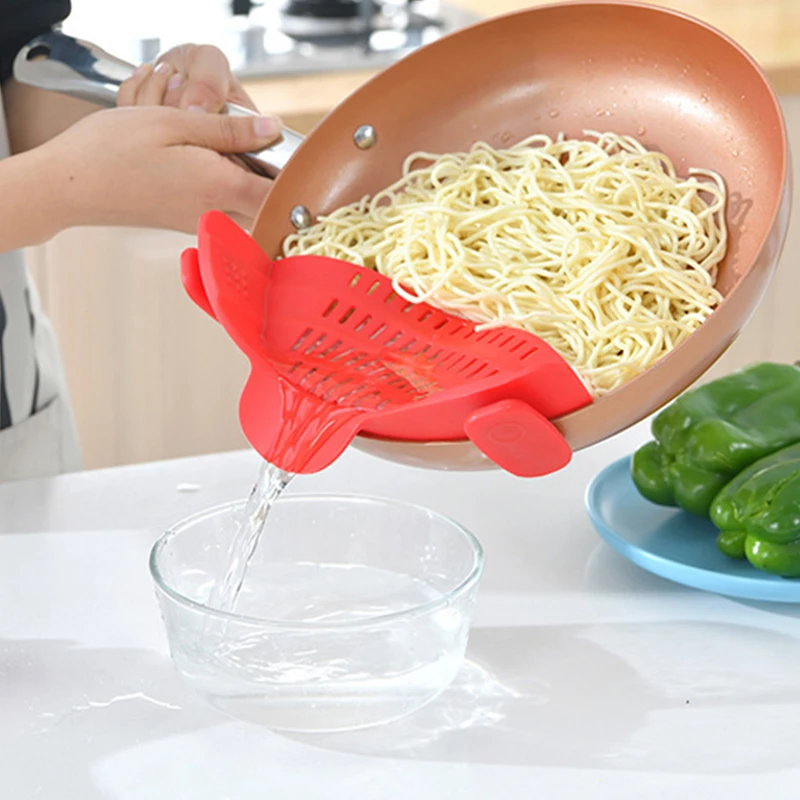 Кухонный дуршлаг 2 шт. силиконовый с зажимом стеллаж для слива пасты |