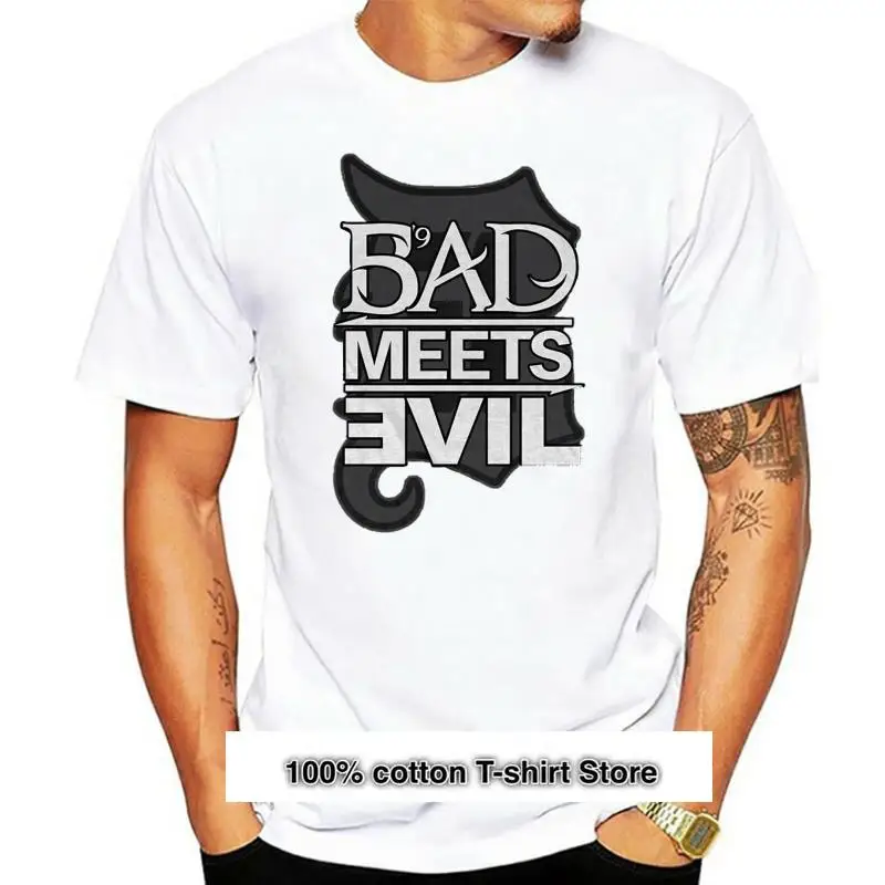 

Camiseta с логотипом «Bad meet Evil» для мужчин, унисекс, 1