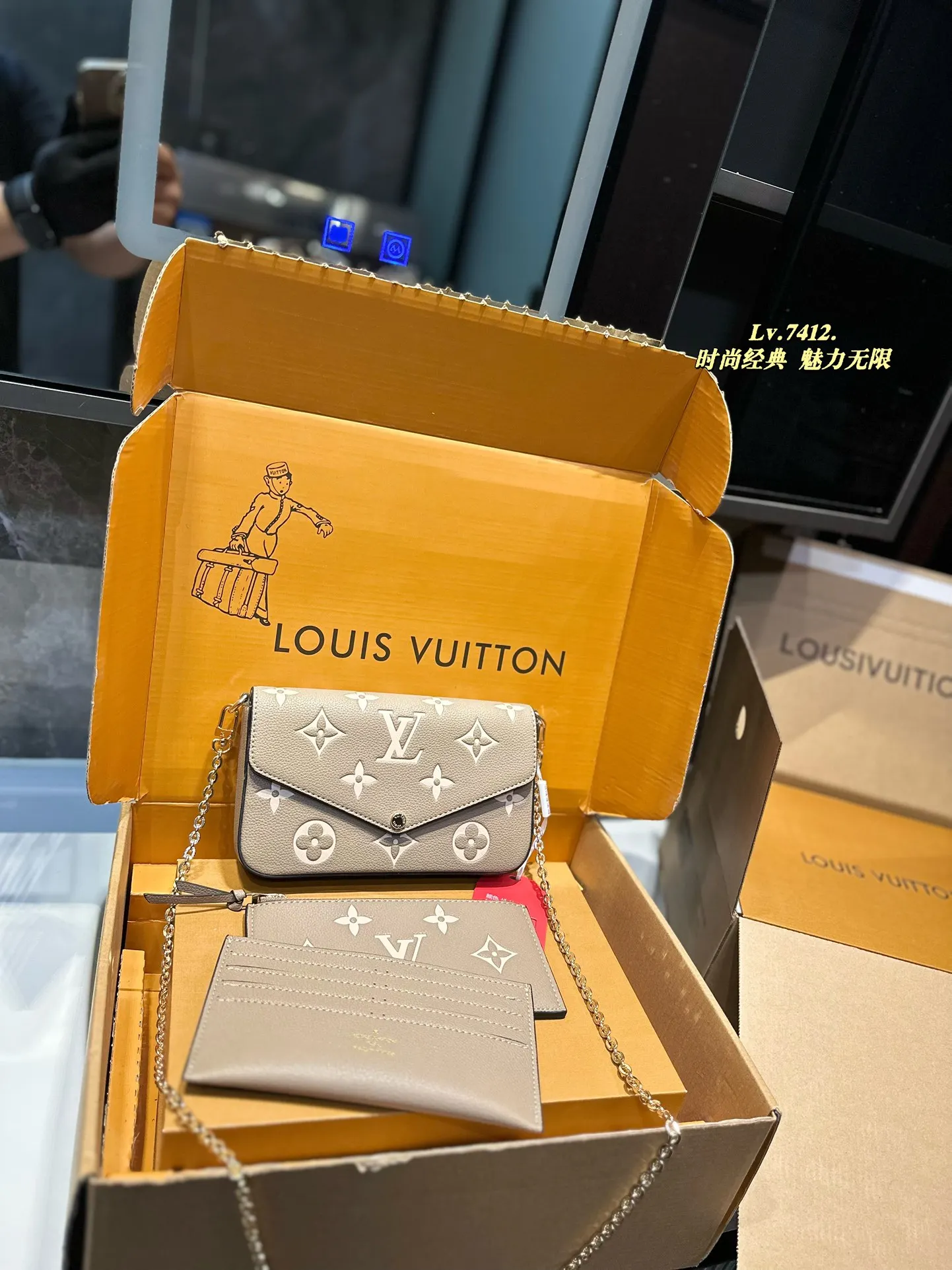 Сумки на плечо Louis Vuitton Женская новая сумка высокое качество через Кожаная мода