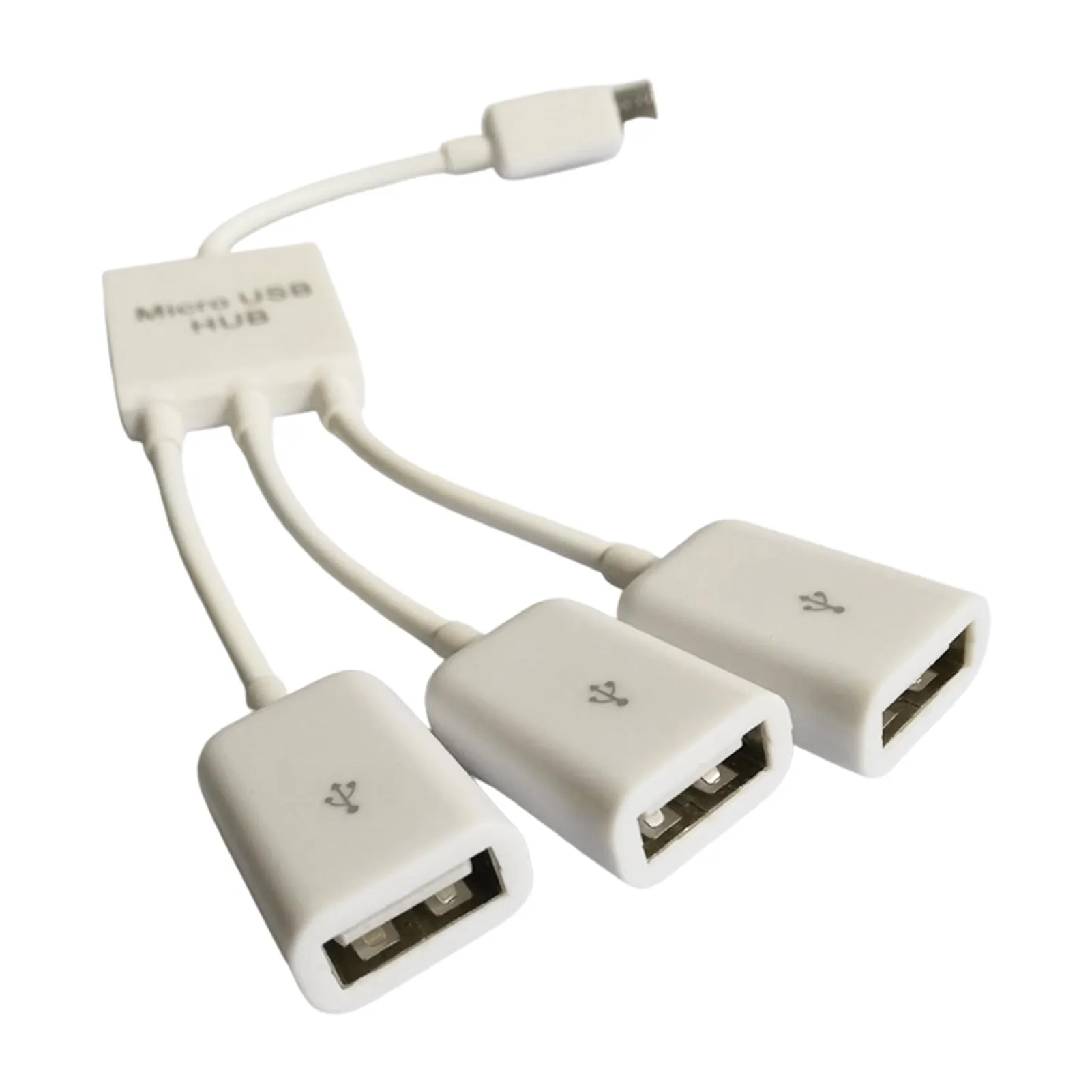 

Micro USB Multiport Hub 2-Port USB Data Line High-speed Charging Adapter Cable USB Data Hub For Keyboard Tablets Computers Most