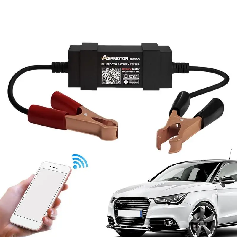 

Car Battery Tester Wireless Bluetooth-Compatible Auto Load Analyzer Real Time Device For Car Truck Motorcycle ATV SUV Boat Yacht