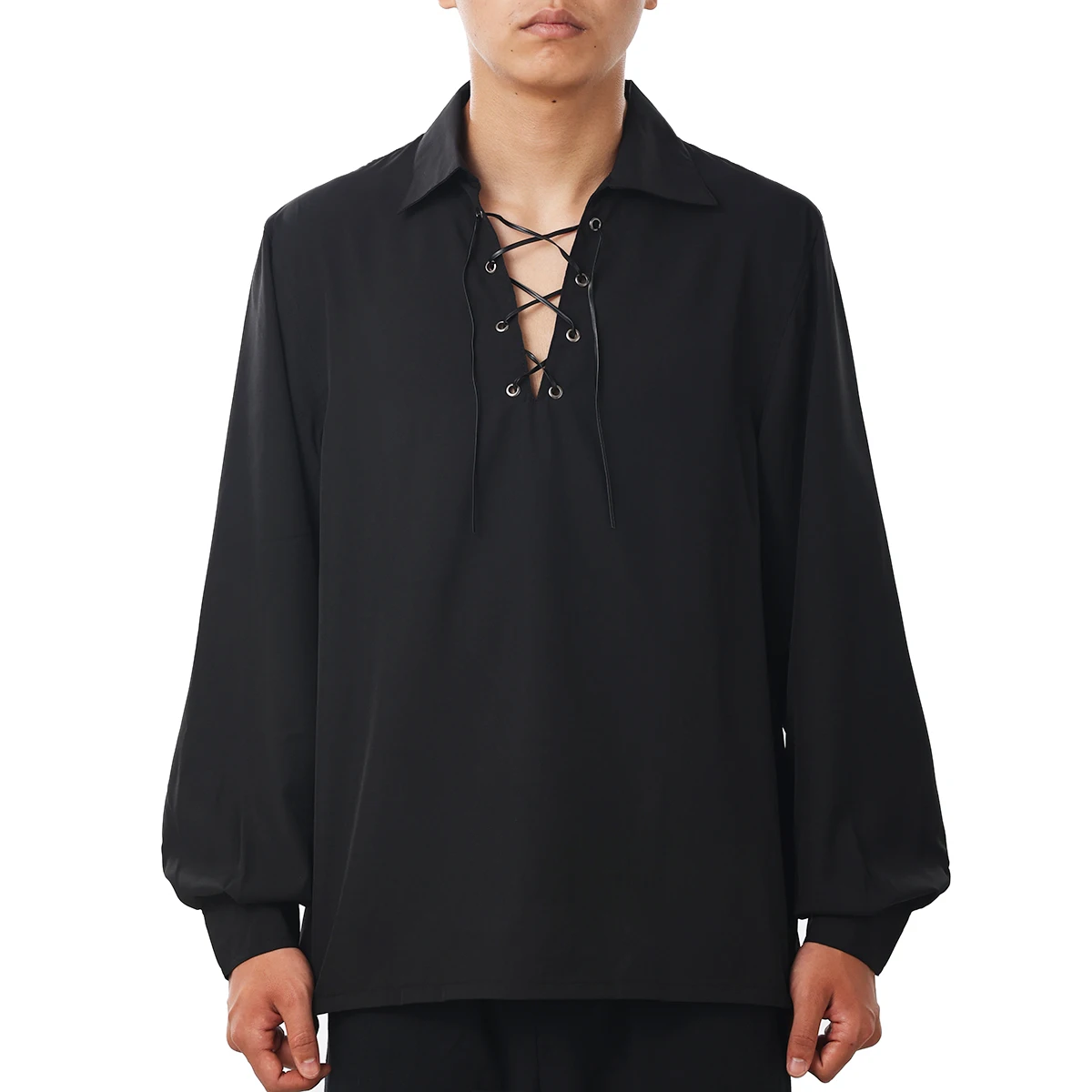 Пиратская рубашка мужская шотландская средневековая Эпохи Ренессанса костюм