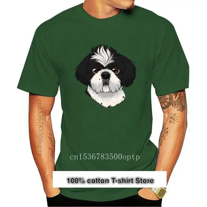 

Футболка переключающаяся для мужчин, футболка с принтом для собаки Shih Tzu, новая