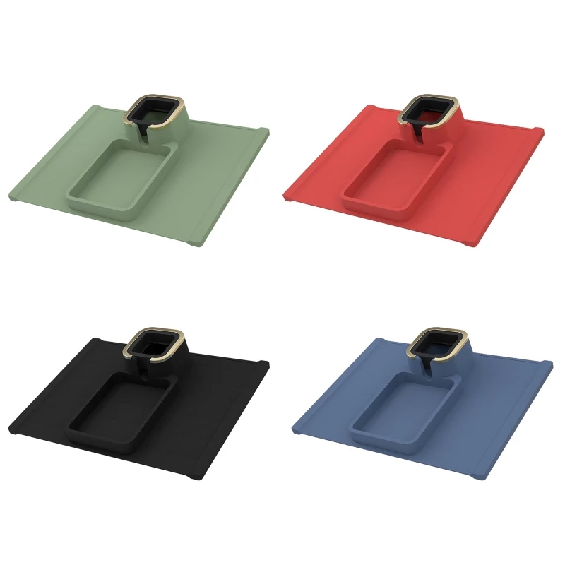 

L21C Anti-Slip Silicone Cup Coaster and Remote Caddy Holder Couch Cup Holder and Organizer Tray for Sofa Recliner Armrest