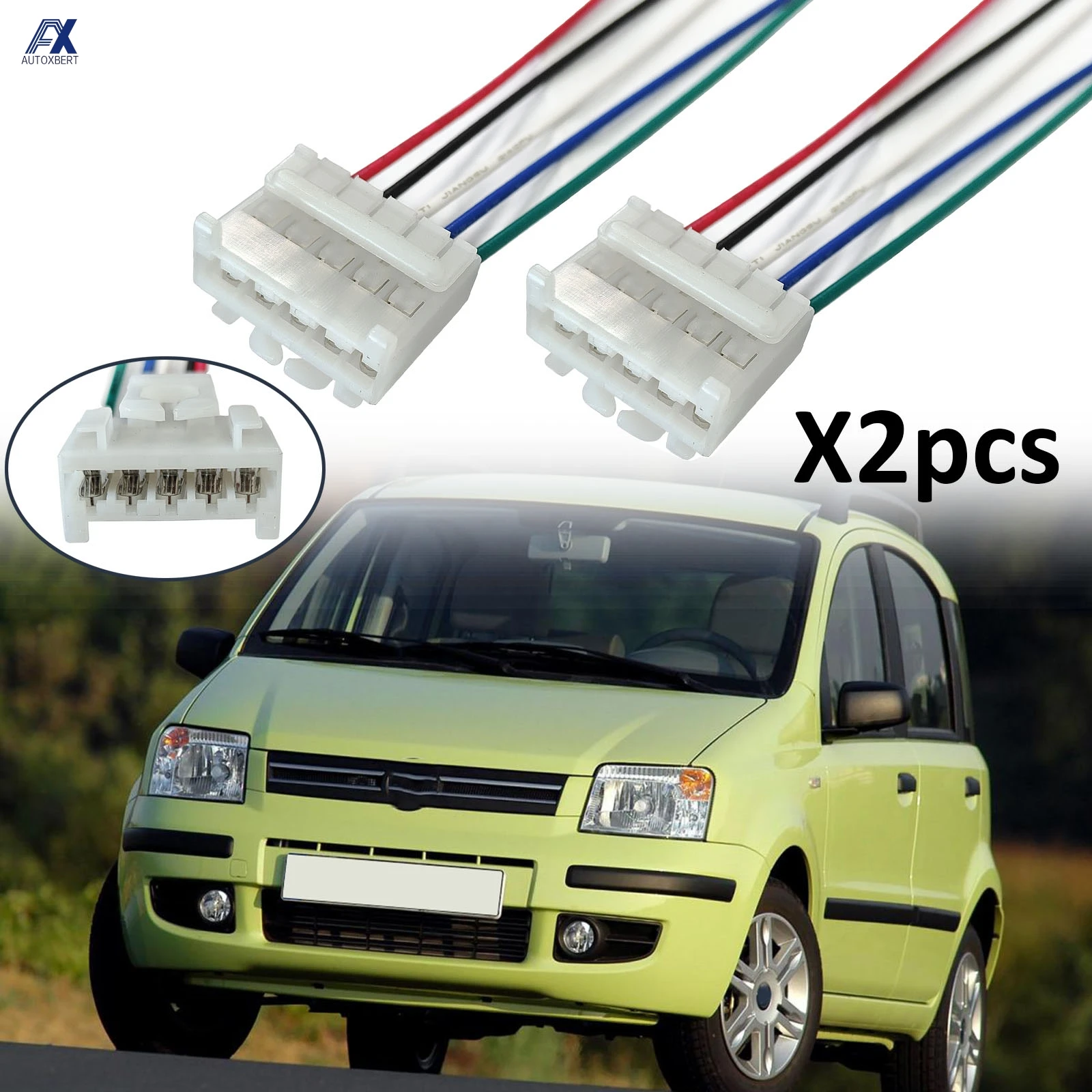 

2x5PIN для Fiat Punto 188 MK2 Panda 169 MK3, разъем заднего фонаря, разъем для ремонта, проводка, предварительно смонтированная 51277277