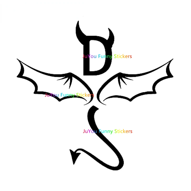 

JuYou Funny Stickers Exterior Accessories Little Devil Sign Decals Bumper Vinyl Car Stickers Windshield Refrigerator Decoration