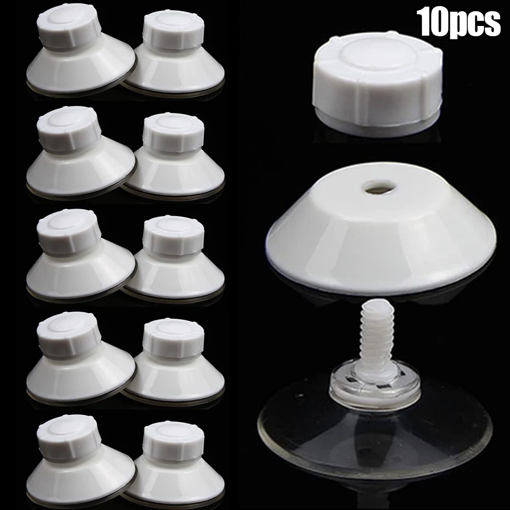 

10pcs High-Grip Awning Suction Cup Fixing Pads Caravan Motorhome Organiser White PVC For Hanging Decorations, Crafts, Plush Doll