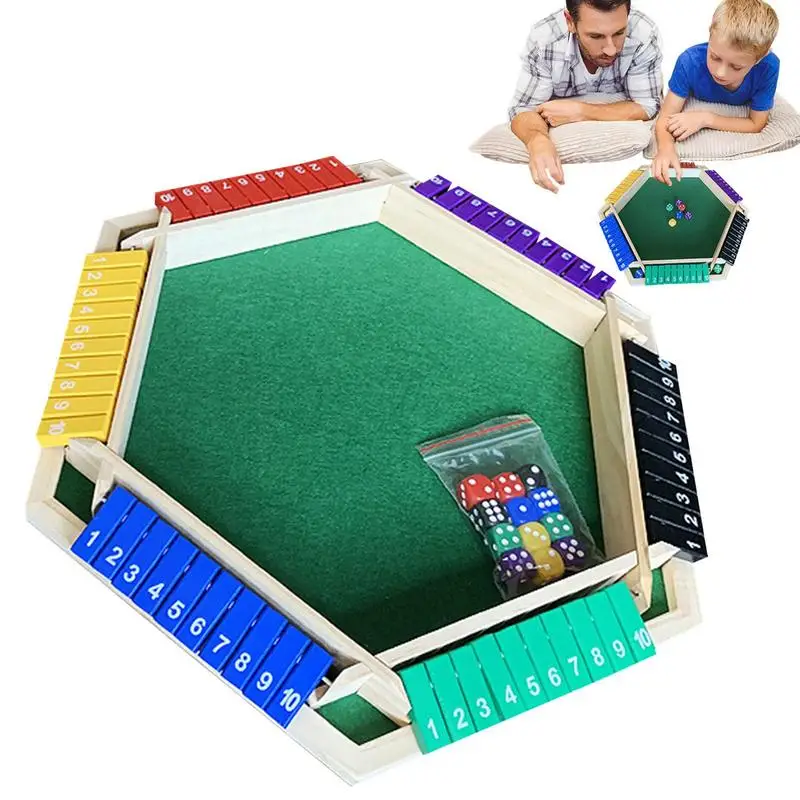 

Shut The Door Game Wood Board Games Digital Game Toy Acrylic Printing Parent-Child Interaction Thinking Ability For Classroom