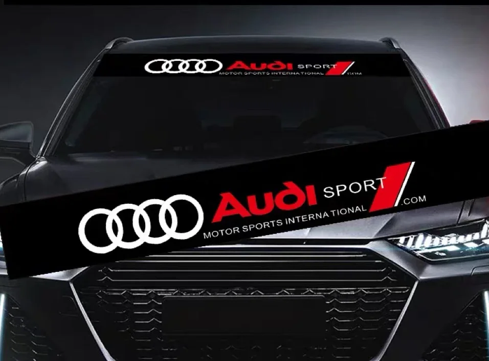 1 шт. наклейки на лобовое стекло автомобиля передние декоративные 3D для Audi A7 Q2 Q3 Q5