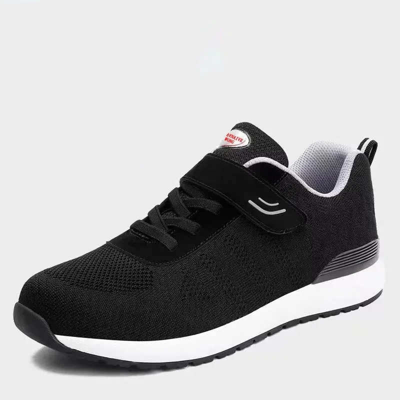 

2022 Spring And Autumn New Flying Woven Breathable Comfortable Leisure Sports Middle-Aged And Elderly Summer Mesh Walking Shoes