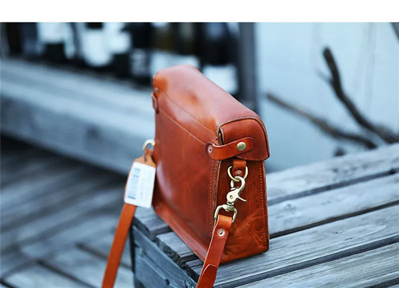 Outdoor casual luxury genuine leather men's small cross-body bag weekend daily high-quality real cowhide phone shoulder bag