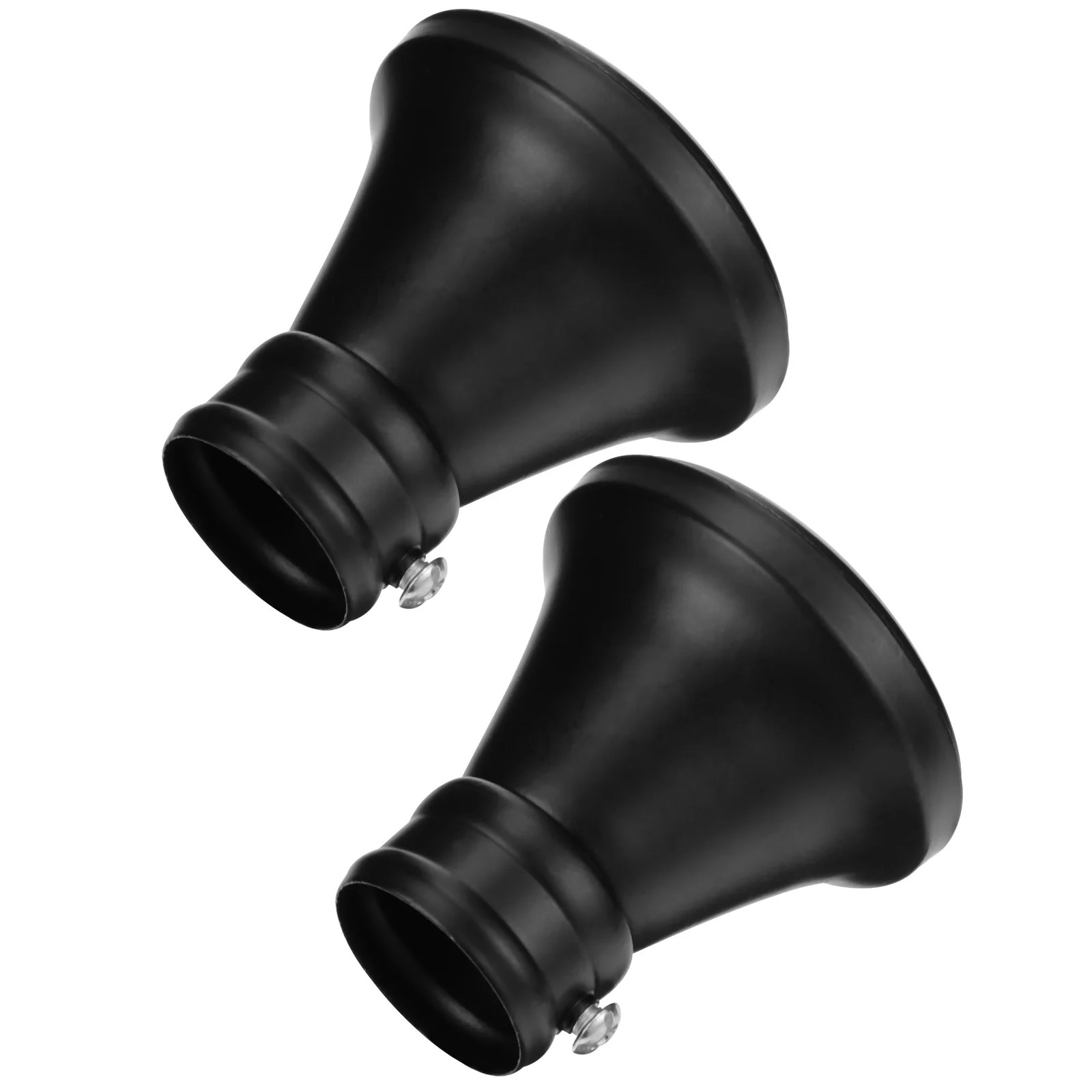 

2pcs Decorative Curtain Bar Fittings Curtain Rod Finals Curtain Rod Head Plug