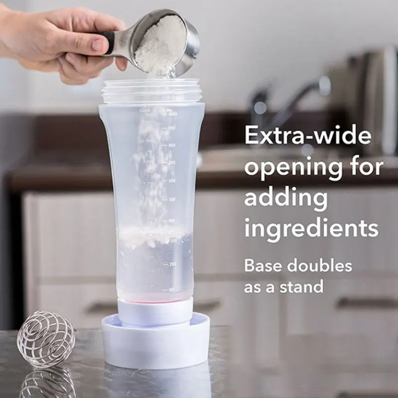 

PP Hand Batter Dispenser Batter Mixer Bottle Cupcake Pancake Crepe Batter Dispenser With stirring ball