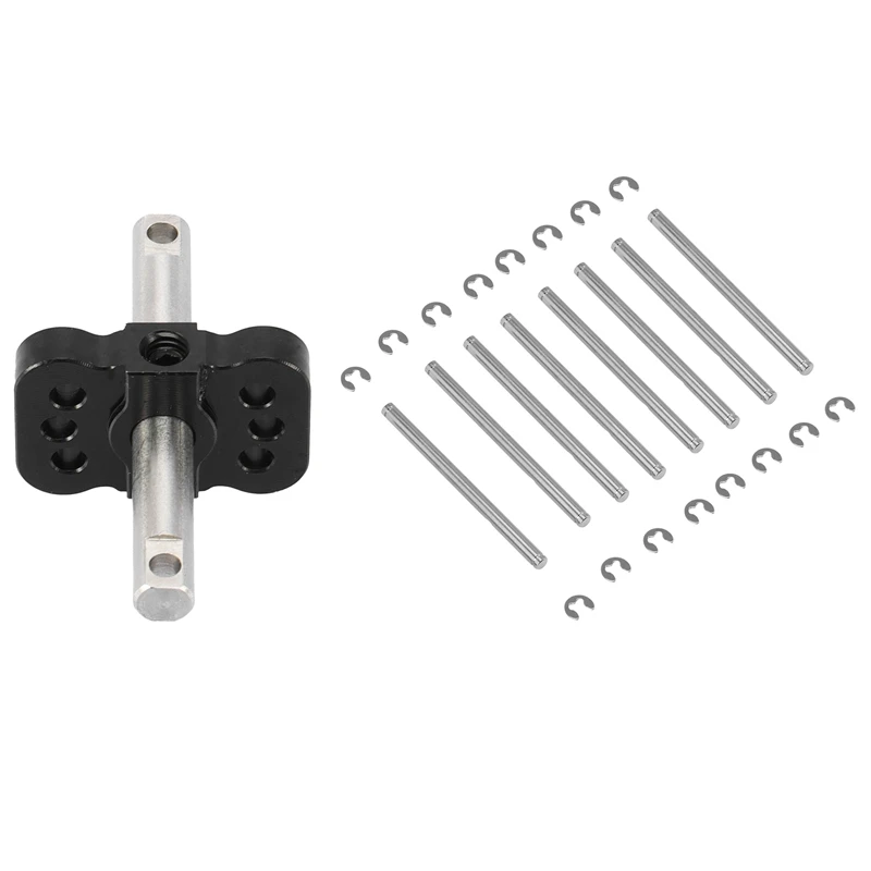 

1x Differential Locker Spool Diff Lock Spool for Traxxas Slash Rustler & 8Pcs Suspension Pins 44mm with E-Clips