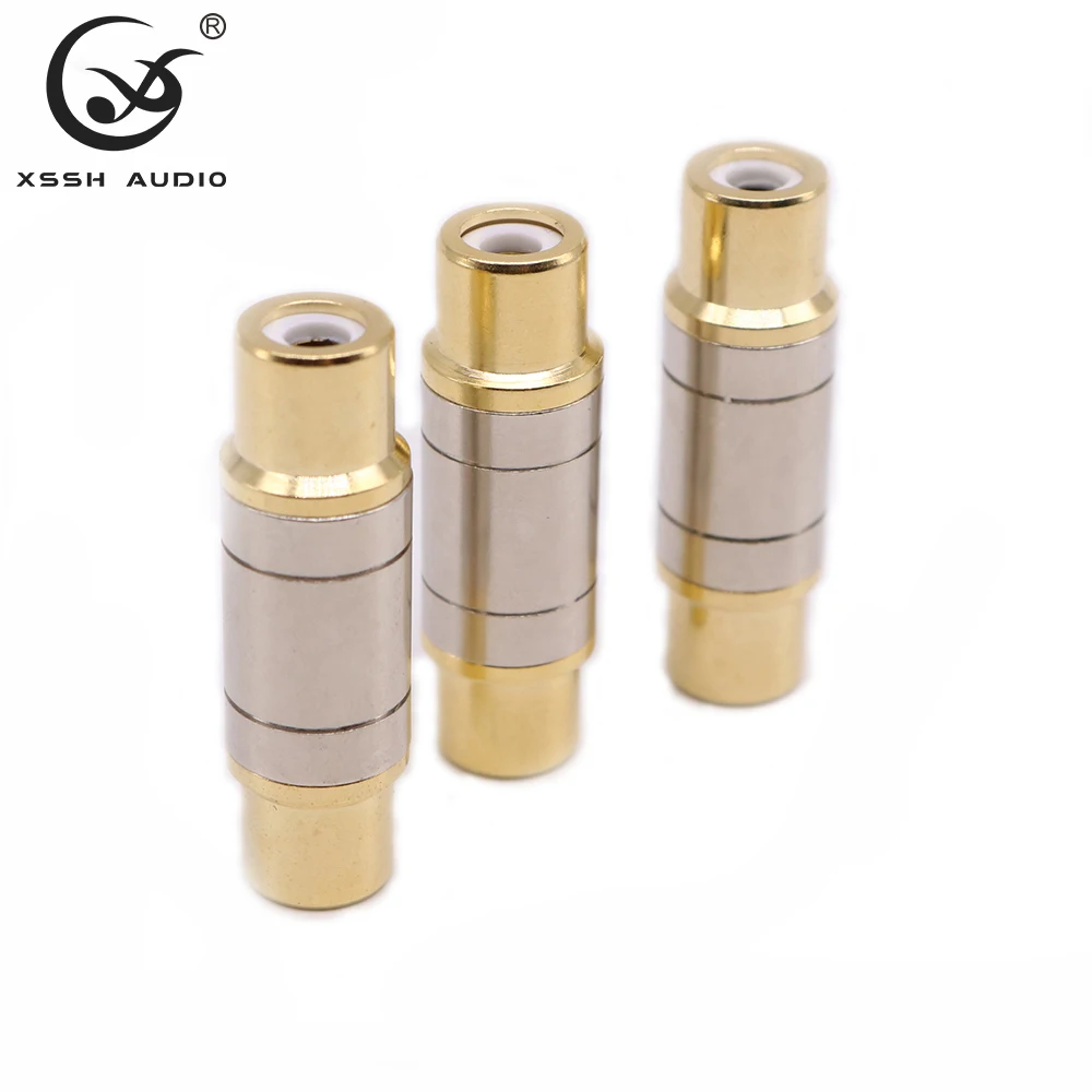 Прямой разъем YIVO XSSH OEM 8 шт. RCA Lotus разъем «гнездо-гнездо» Аудио Видео AV Разъем «мама» RCA разъем для кабеля «сделай сам»