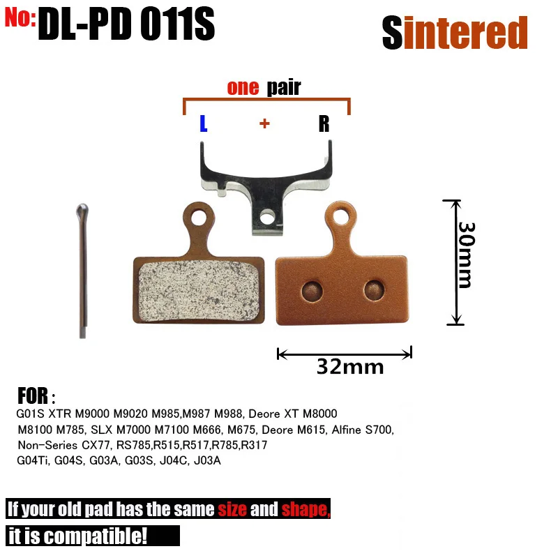 DELT 10 пар велосипедных дисковых тормозных колодок для SHIMANO XT M9000 M9020 M8000 M985 M988 785 SLX M666
