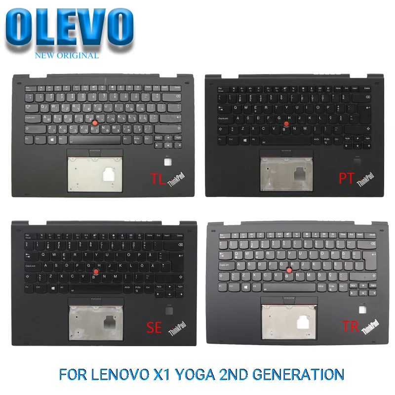 

Новая клавиатура для ноутбука Lenovo X1 Yoga 2-го поколения с подставкой для рук, верхняя крышка корпуса с подсветкой IL PT SE TR