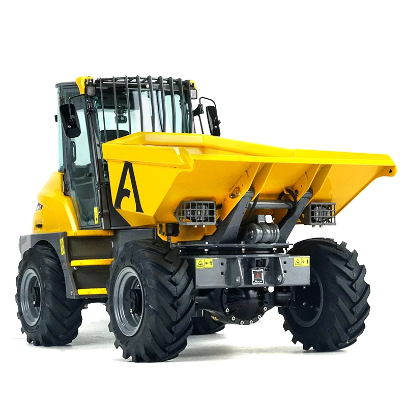 Фото LESU 1/14 4X4 шарнирный самосвал AOUE Металлическая гидравлическая игрушечная модель серии 6MDX №1