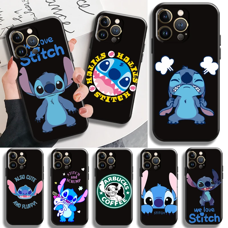 

Cute Cartoon-stitch- Phone Case For Apple iPhone 13 12 11 Pro Max X XR XS Max 5 5s 6 6S 7 8 Plus SE2020 13 12 Mini Back Bumper