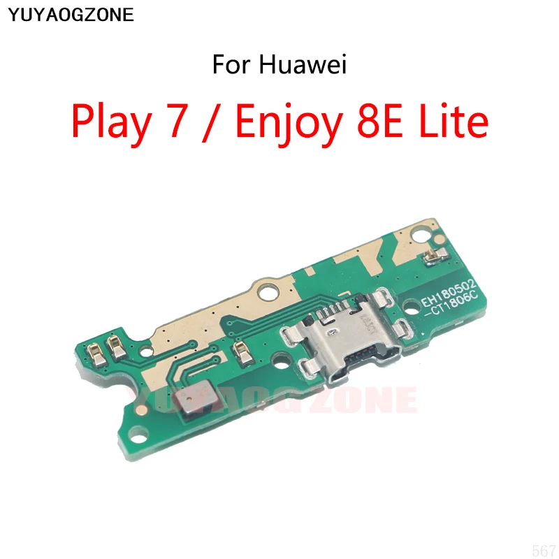 

10 шт./лот для Huawei Honor Play 7 / Enjoy 8E Lite USB зарядный док-порт разъем зарядная плата гибкий кабель