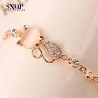 lovely kitty cat bracelet diamond alloy exquisite fashion and trendy accessories bracelet wholesale gitfriend gift mother gift